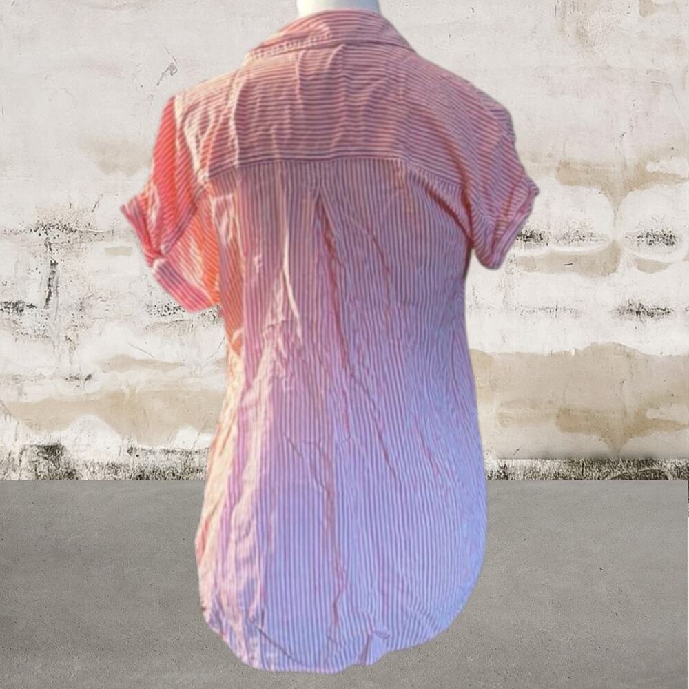 Cosmic Blue Love Ava Button Down Top Size Small - Picture 4 of 6